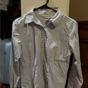 St. John's Bay Blue Casual Button Down Shirt